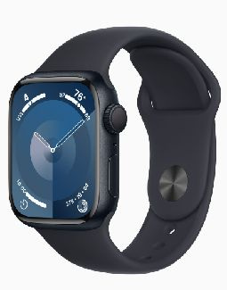 Apple Умные часы Смарт-часы Apple Watch Series 9 GPS 41mm Midnight Aluminium Case with Midnight Sport #1
