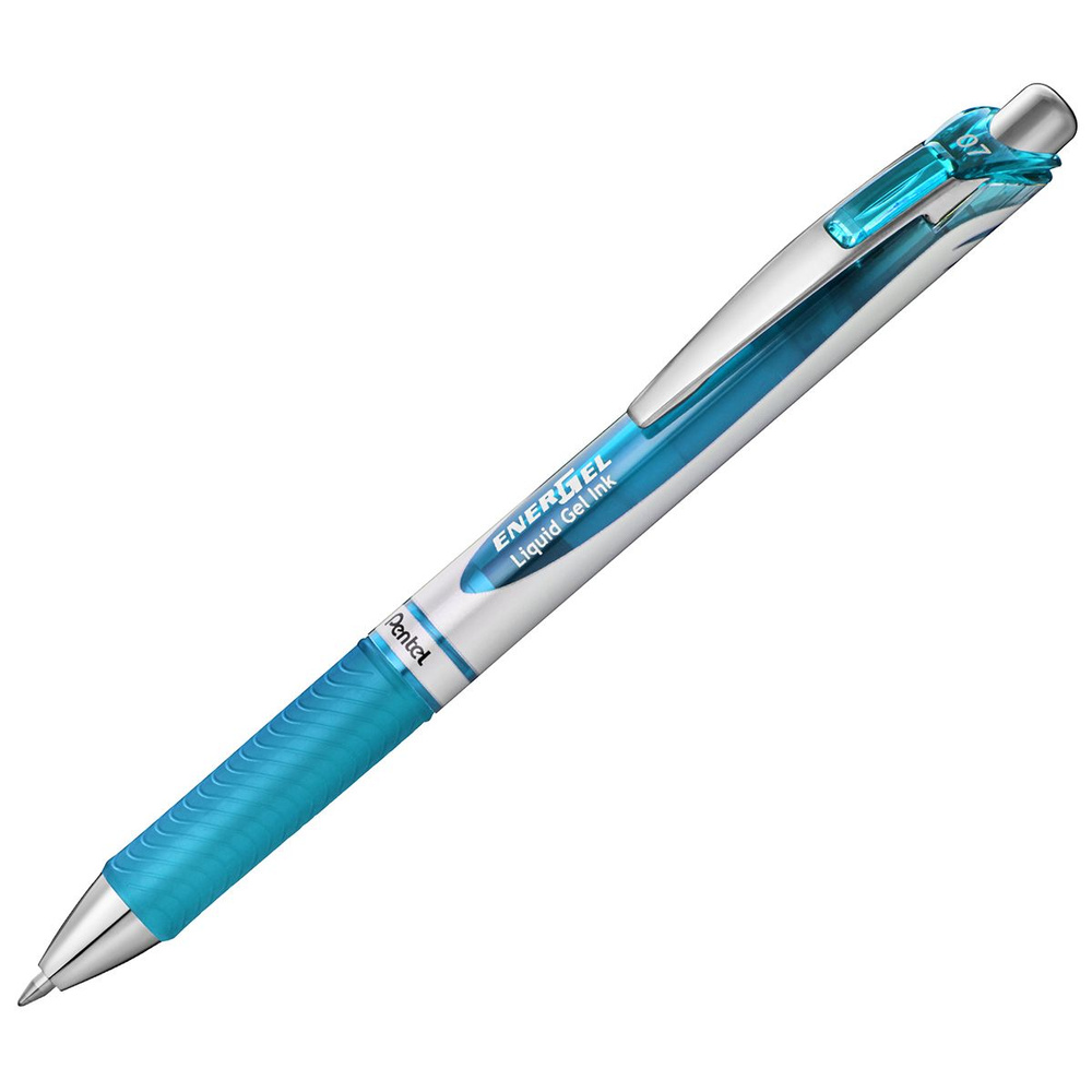 Ручка гелевая PENTEL ENERGEL BL77-S SKY BLUE голубые чернила #1