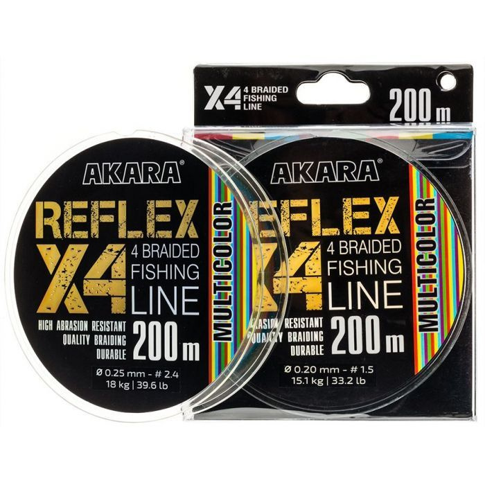 Шнур Akara Reflex Multicolor 200 м 0,12 #1