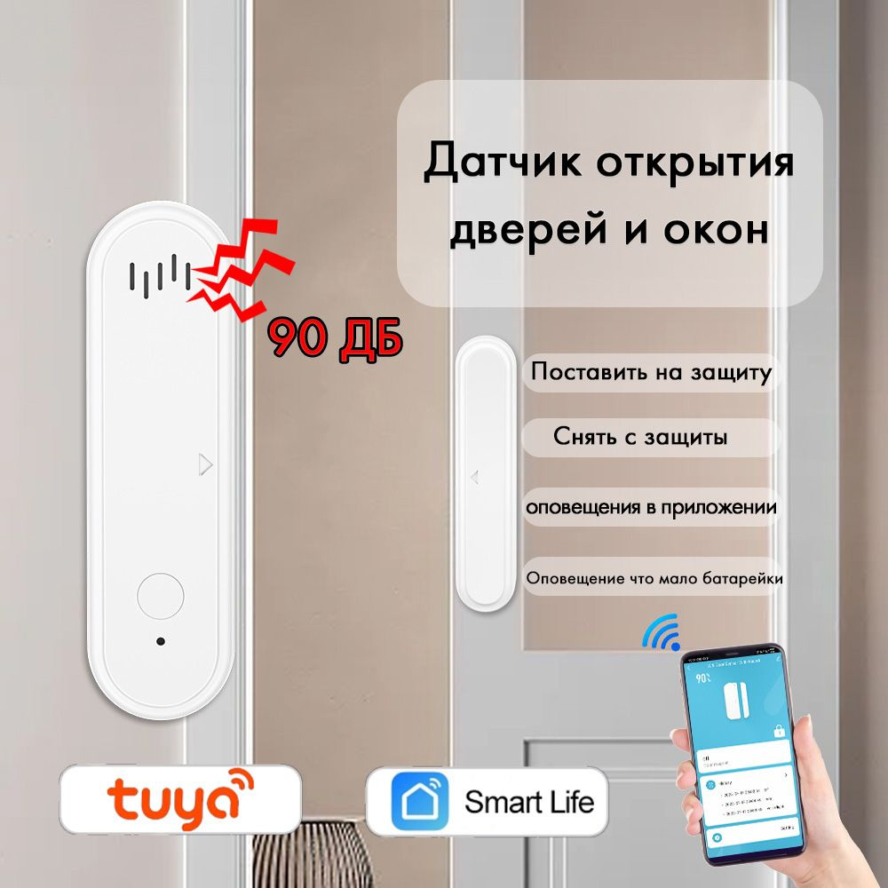 Сигнализация Wi-Fi для дверей и окон, датчик открывания дверей и окон wi-fi  #1