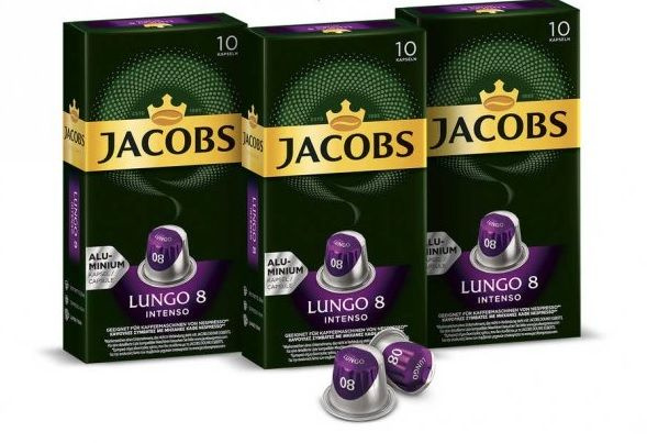 Кофе в алюминиевых капсулах JACOBS "Lungo 8 Intenso" для кофемашин Nesspresso, 10 кап * 3 уп  #1