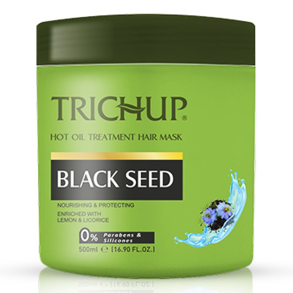 Маска для волос Vasu Trichup Black Seed Hot Oil Treatment питание и защита с черным тмином, 500 мл  #1