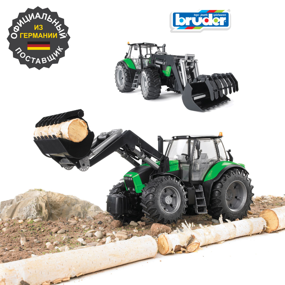 Трактор Bruder Deutz Agrotron X720 с погрузчиком Брудер, 03-081 #1