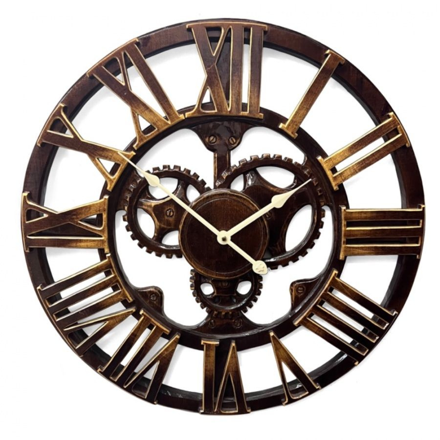 CASTITA Настенные часы "Кварцевые большие из дерева, Дизайнерские", 51 см х 51 см  #1