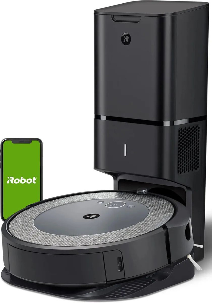 iRobot Робот-пылесос Roomba i3+, серый, черный #1