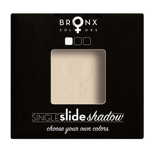 BRONX COLORS Тени для век Single Slide Shadow, DUTCH WHITE, 2 г #1