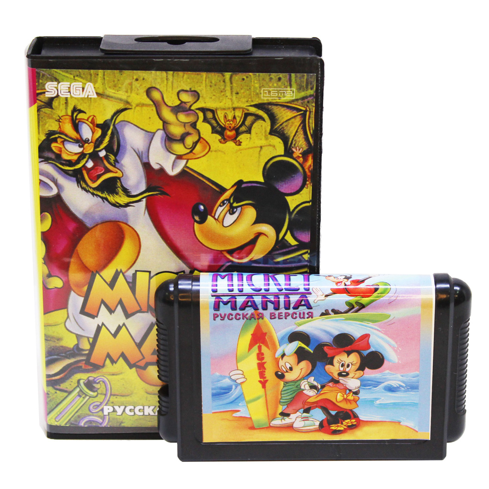 Mickey Mania (Микки Мания) - мультяшная аркада (платформер) о приключения Микки Мауса на Sega  #1