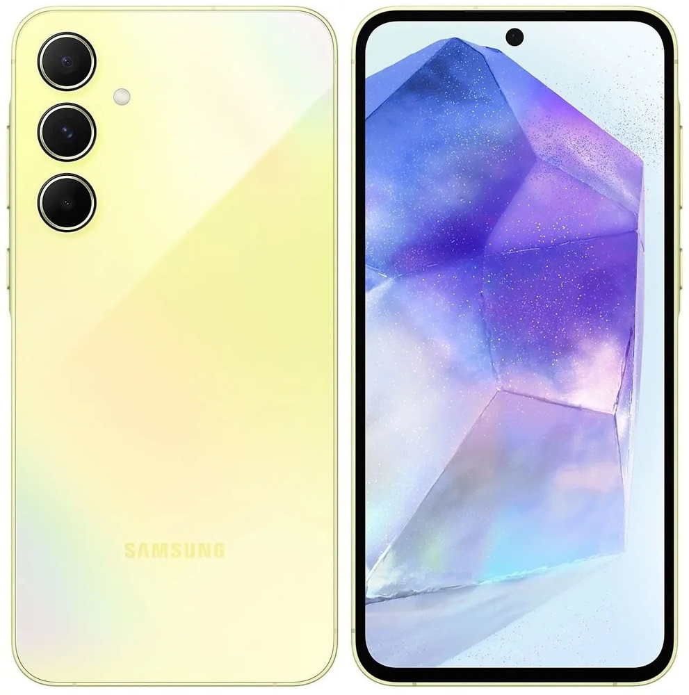 Samsung Смартфон Смартфон Samsung Galaxy A55 8/128 Lemon Global 8/128 ГБ, желтый  #1