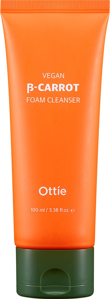 OTTIE Очищающая пенка для лица Vegan Beta-Carrot Foam Cleanser #1