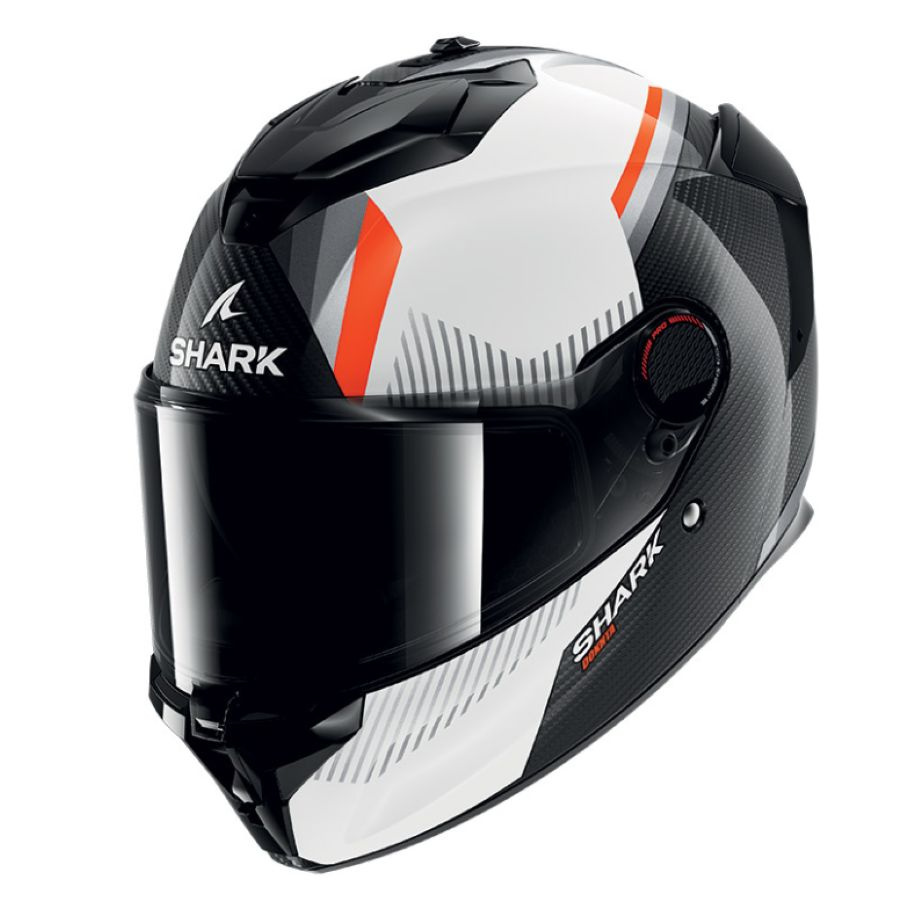 Шлем Shark SPARTAN GT PRO DOKHTA CARBON Black/White/Orange (L) #1