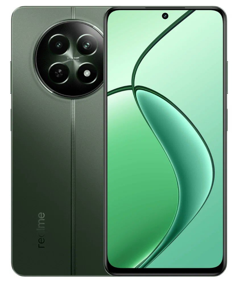 realme Смартфон 12 5G Ростест (EAC) 8/256 ГБ, зеленый #1