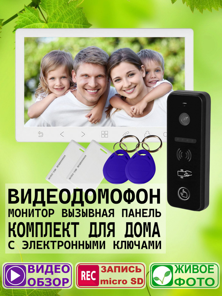 Prime HD SE (White) + iPanel 2 HD EM (Black) комплект видеодомофона #1