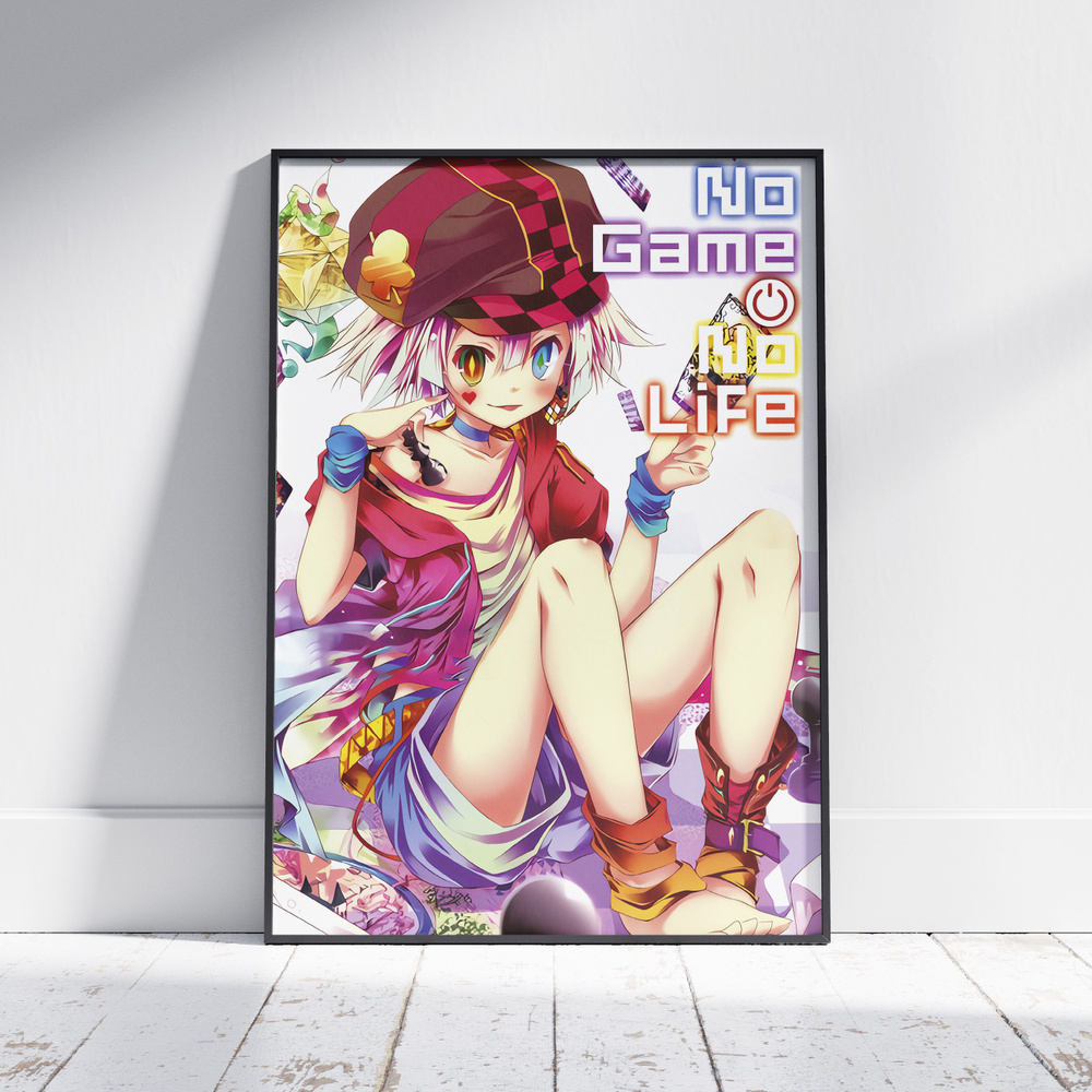 Плакат на стену для интерьера Нет игры нет жизни (No Game No Life - Тет) - Постер по аниме формата А4 #1