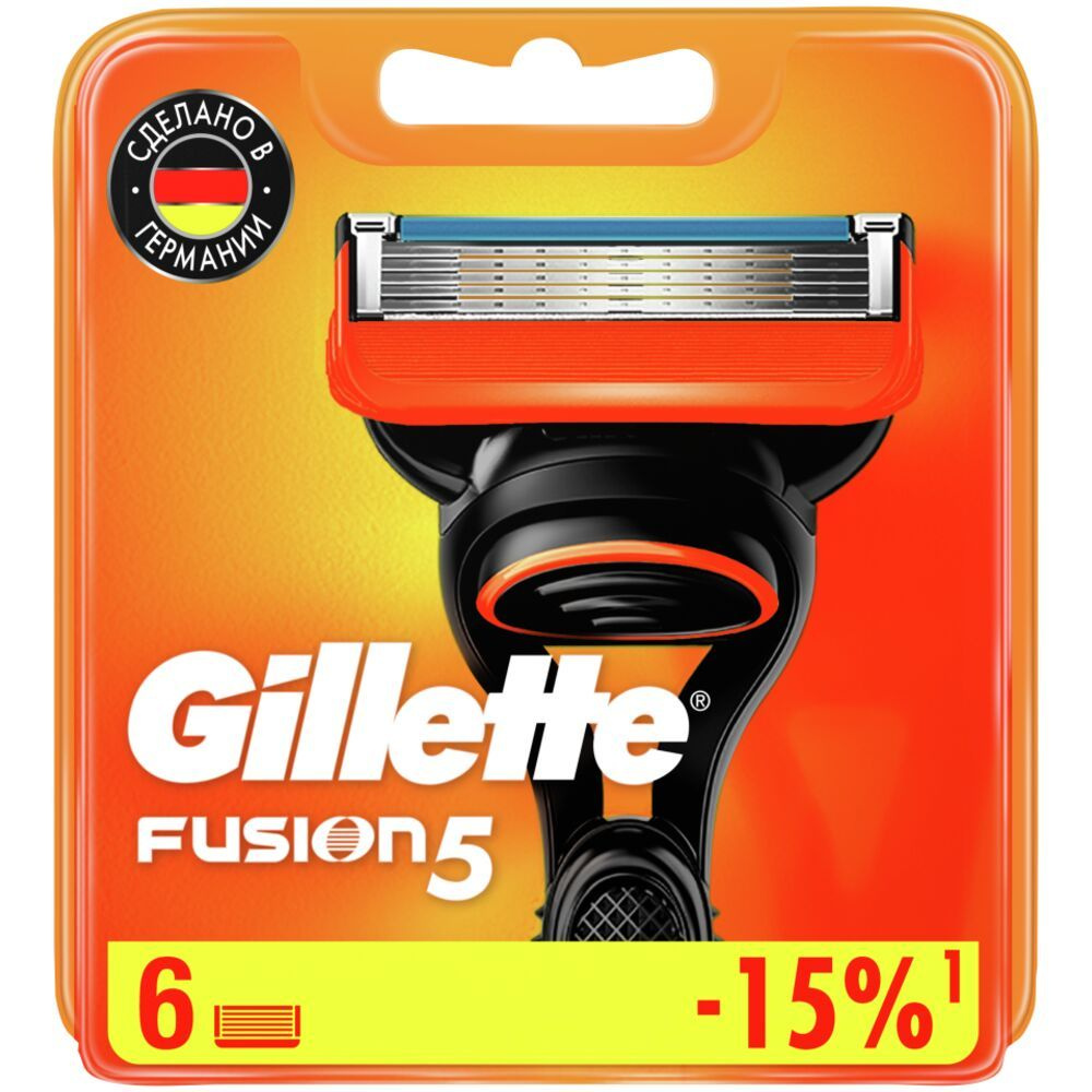 Gillette Сменные кассеты Fusion5, 6 шт. #1