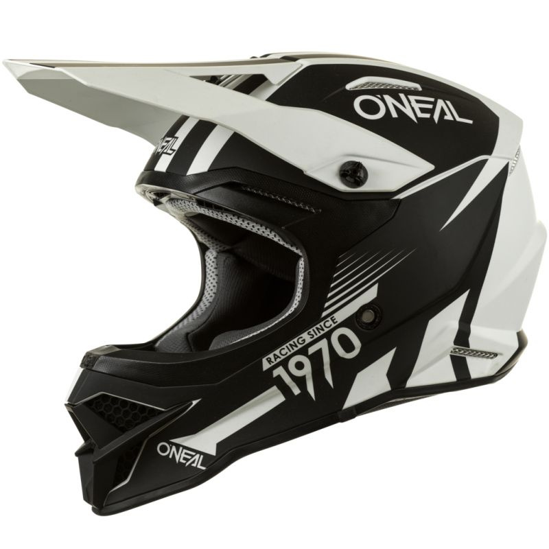 O'NEAL Шлем кроссовый 3Series Interceptor черный/белый, S #1
