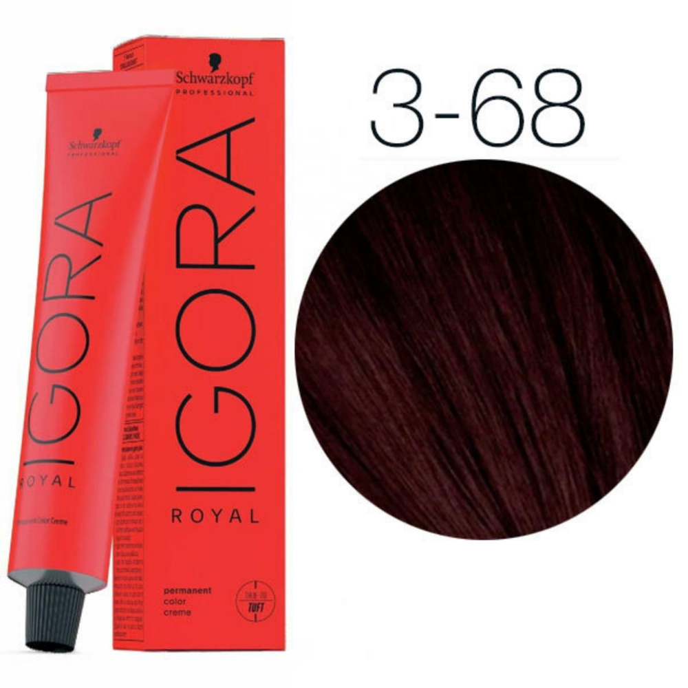 Schwarzkopf IGORA ROYAL 3-68 Темно-коричневый шоколадно-красный Краска для волос 60 мл  #1