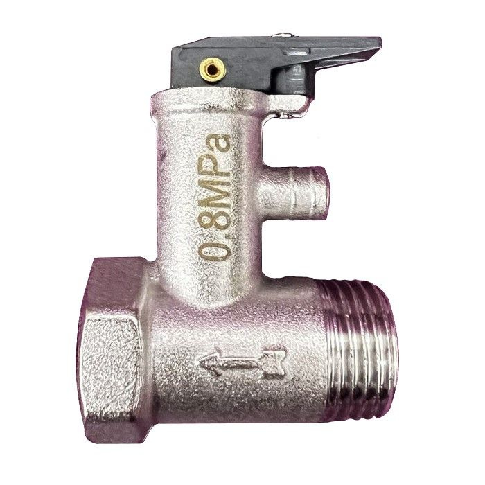 Клапан предохранительный с рычажком, 1/2", 8,0 Бар для водонагревателей Thermex, Ariston, Electrolux #1