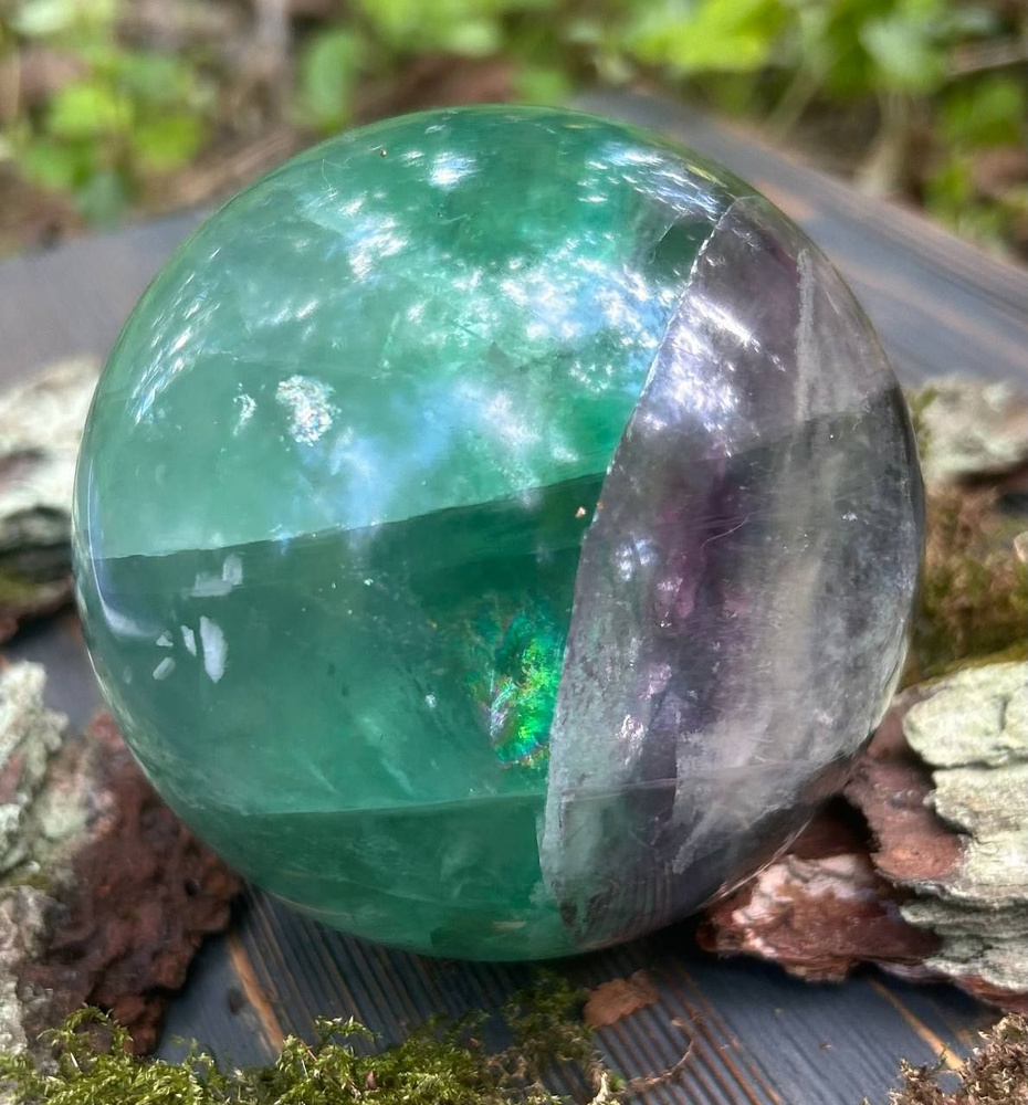 Флюорит шар Китай 87 мм натуральный камень mineral #1