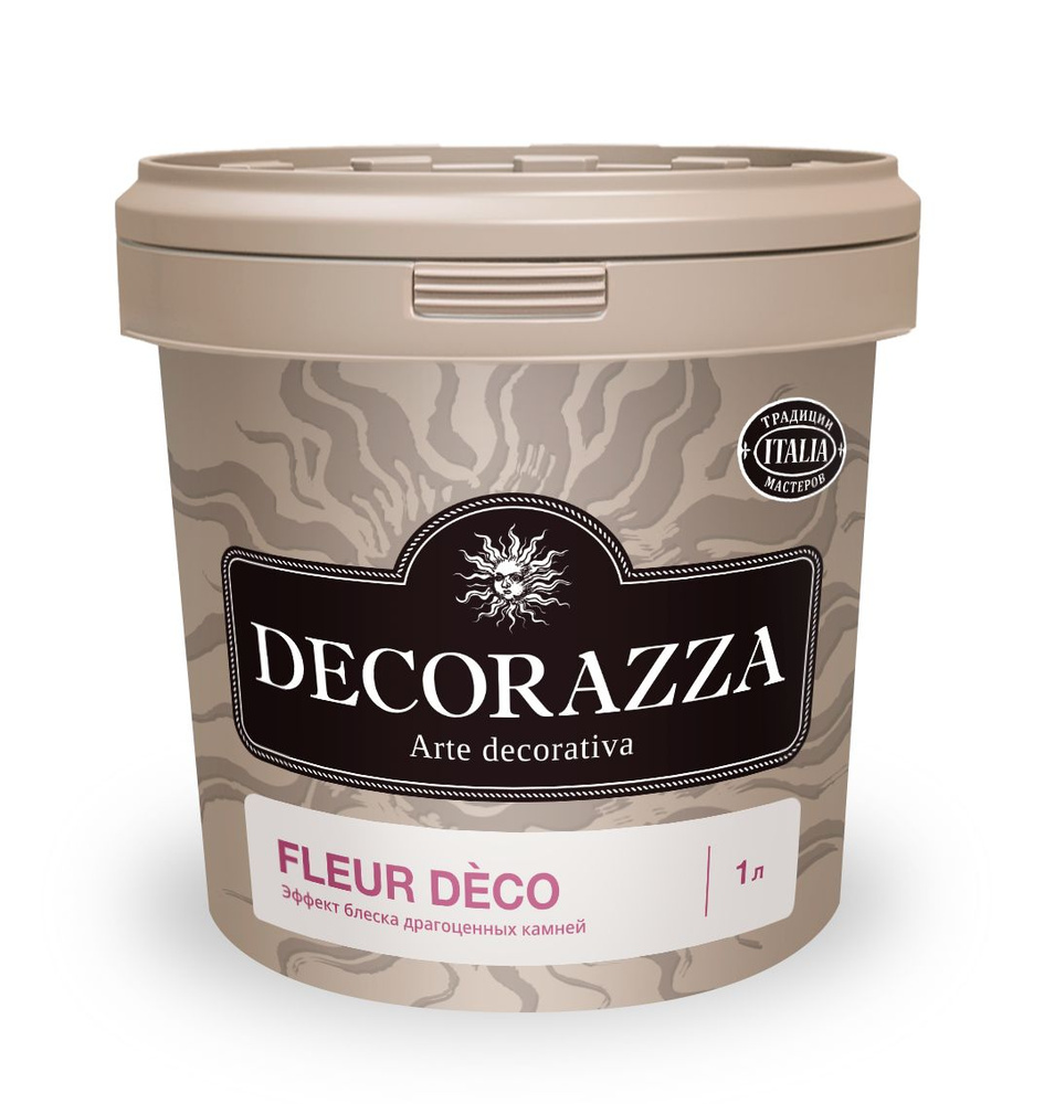 Защитный лак Decorazza DZ Fleur Deco Diamante (Алмазный) FD 01, 1 л #1