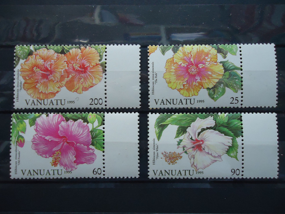 Марки Vanuatu 1995 год. Цветы. 4 марки. #1