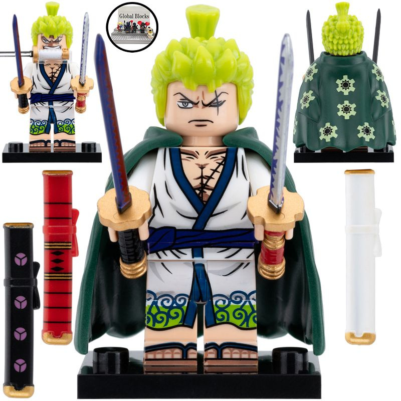 Аниме Игра фигурок Конструктор (совместим с лего), ONE PIECE Roronoa Zoro 5см -пакет TF033  #1