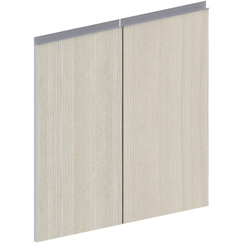 Двери для шкафа КНР ED Vita деревянные низкие 2 шт V-4.0, сосна карелия  #1