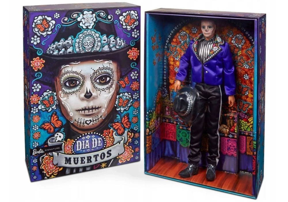 Кукла Barbie Mattel Dia De Muertos Ken - Коллекционная кукла Барби Кен HJX15  #1