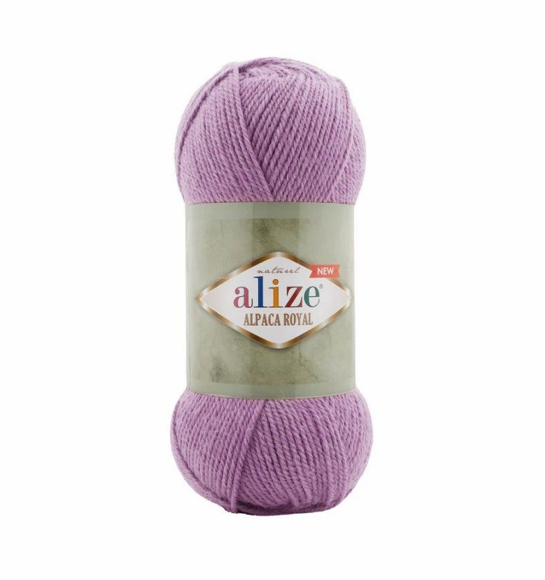 Пряжа ALIZE Alpaca Royal, Ализе Альпака Роял нью, 438-лиловый, 100 г, 250 м, смесовая, 1 моток  #1