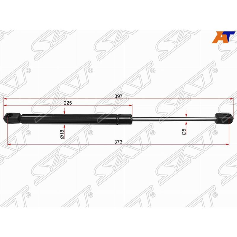 Амортизатор капота (1 шт.) для Ауди А8 Д3 2002-2010, Audi A8 D3 амортизатор капота (1 шт.) SAT ST-4E0823359D, #1