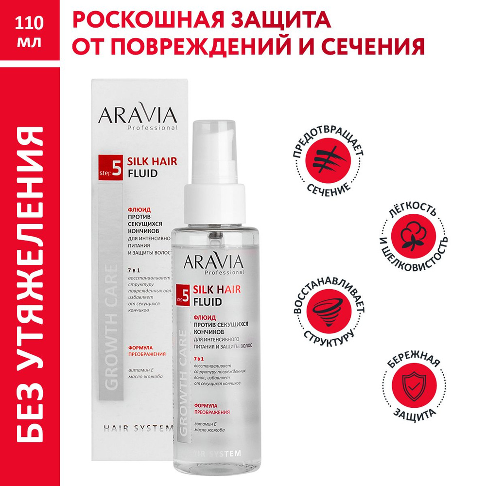 ARAVIA Professional Флюид против секущихся кончиков для интенсивного питания и защиты волос Silk Hair #1