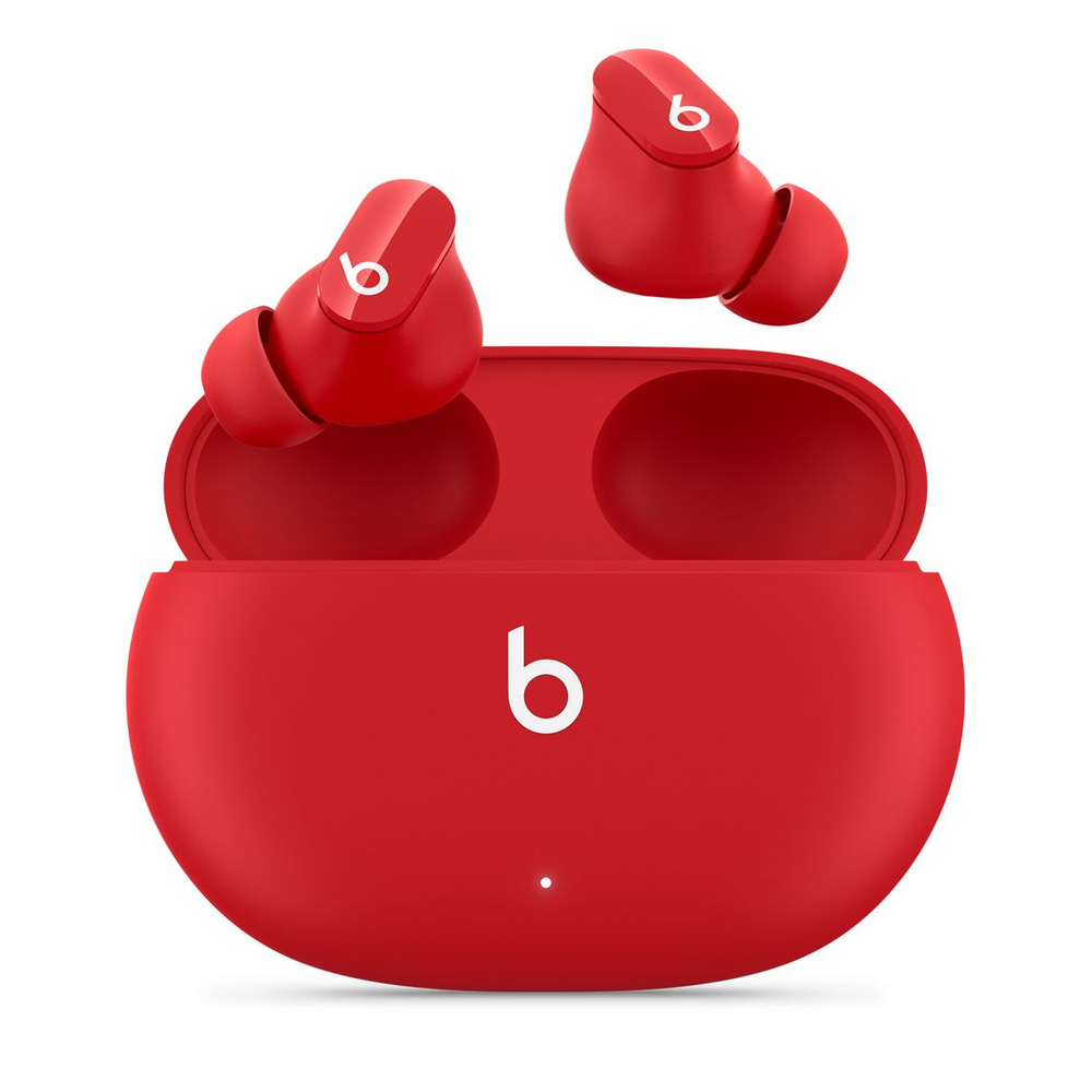 Beats Наушники беспроводные с микрофоном Beats Studio Buds, Bluetooth, USB Type-C, белый, красный  #1