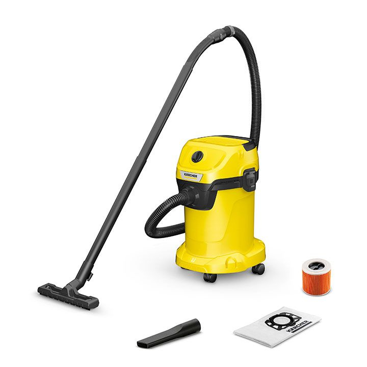 Пылесос KARCHER WD 3 V-19/4/20 (1.628-107.0), 1000Вт, пылесборник 19л, для сухой и влажной уборки  #1