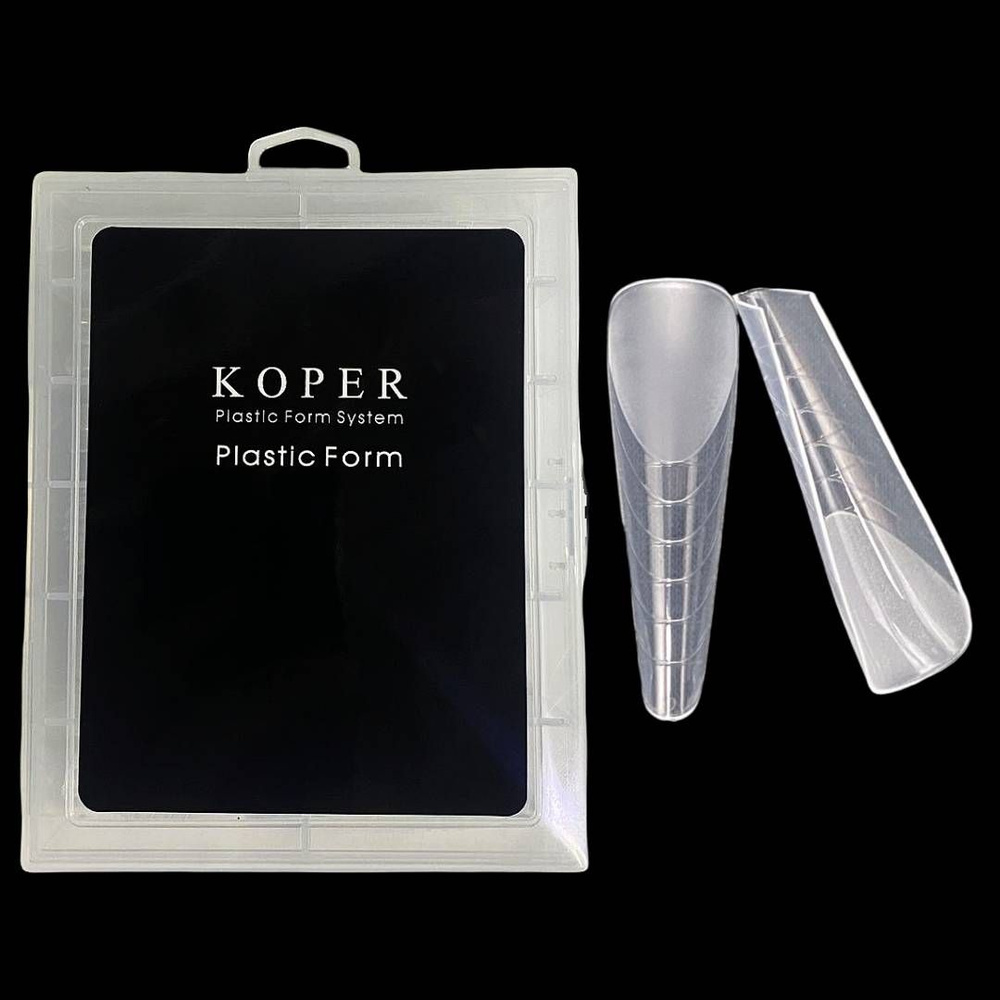 Верхние формы для наращивания ногтей KOPER №18, с разметкой, 120 шт в упаковке  #1