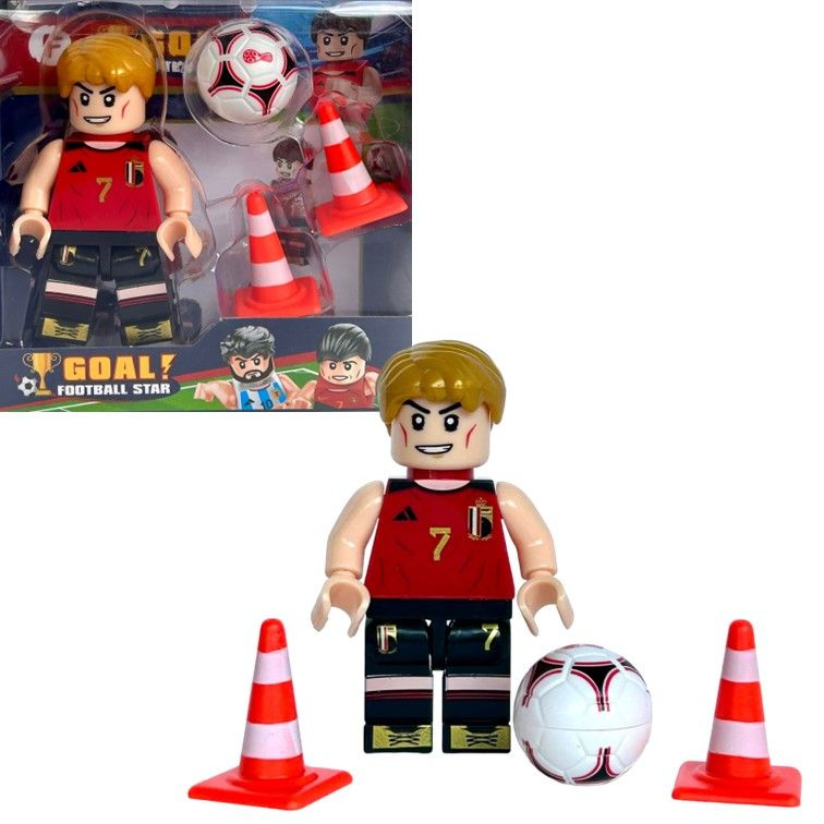 23-6F Конструктор minifigures Football FIFA World Cup De Bruyne, звезды футбола фигурка Де Брейне 7,5 #1