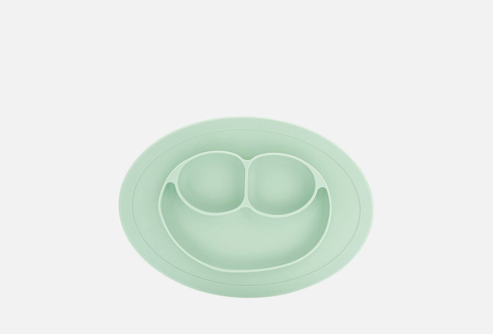 Тарелка для кормления Play Kid плоская зеленый, 1 шт #1