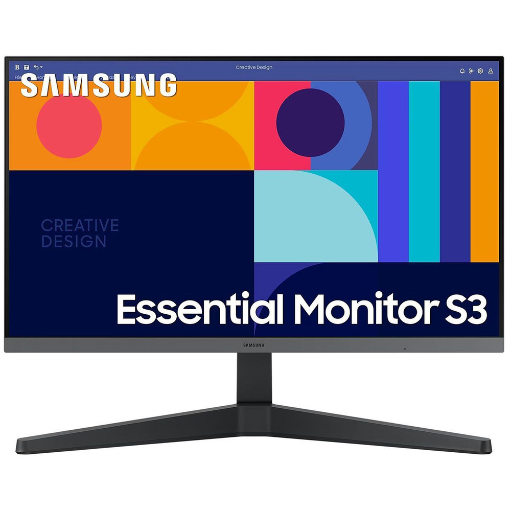 Samsung 23.8" Монитор S24C330GAI, IPS, 1920x1080, 100 Гц, черный #1