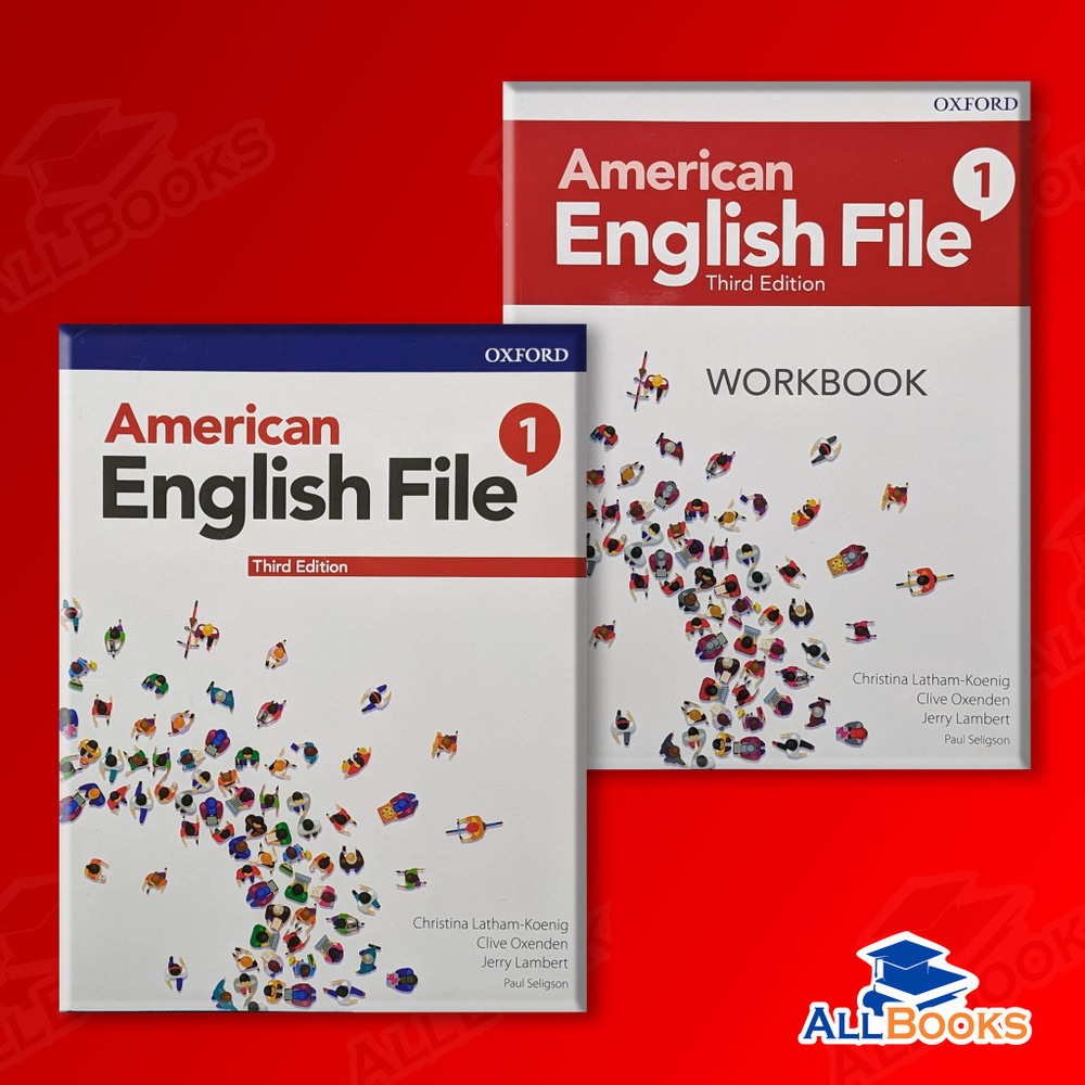 American English File 1,Комплект Student's Book , Workbook +CD(3rd Edition) #1