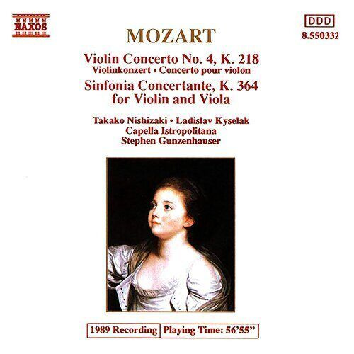 Mozart- Violin Concertos 4 / Sinfonia Concertante- < Naxos CD Deu (Компакт-диск 1шт) K. 218 364. Товар #1