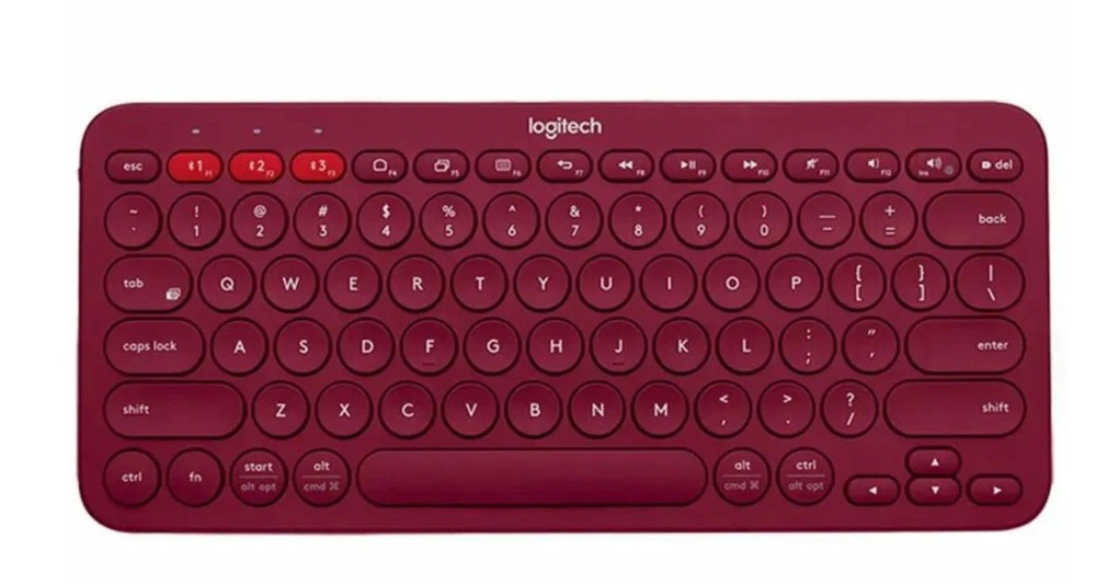 Logitech Клавиатура беспроводная Беспроводная K380 Multi-Device, Английская раскладка, белый  #1