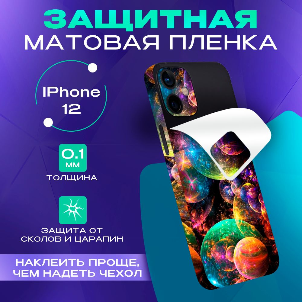 Гидрогелевая пленка на iPhone 12 на заднюю панель #1