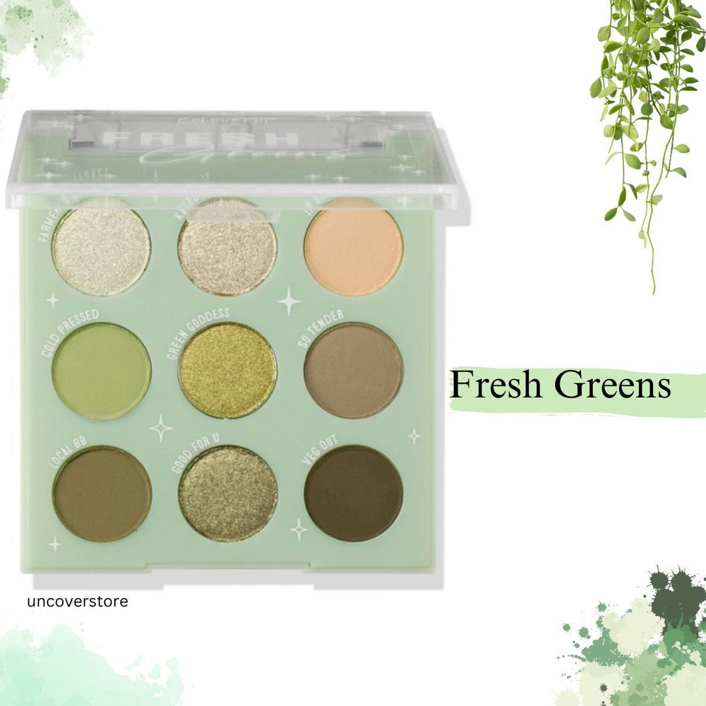 ColourPop Fresh Greens зеленая палетка #1