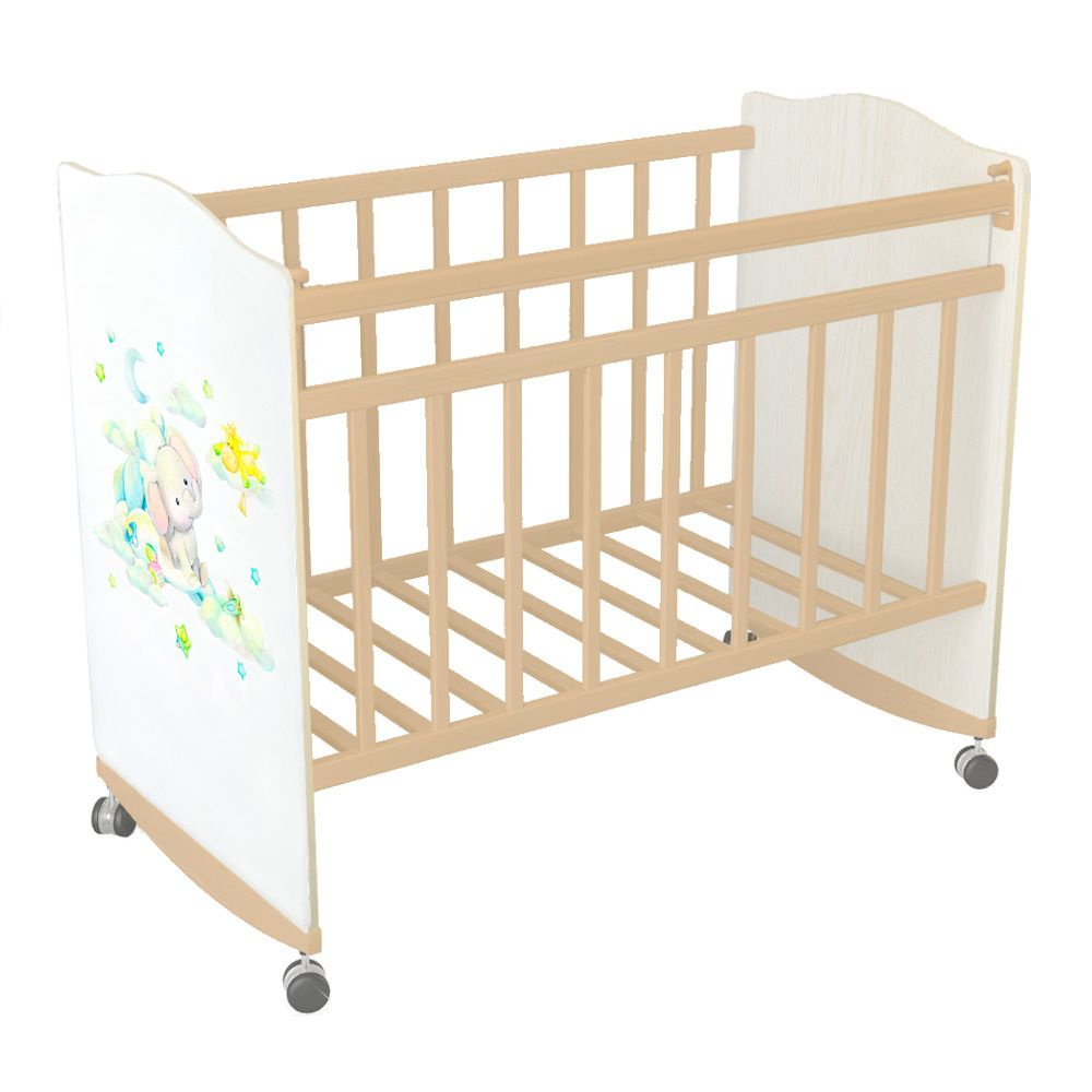 Indigo Кроватка для новорожденных ,125х65х105см #1