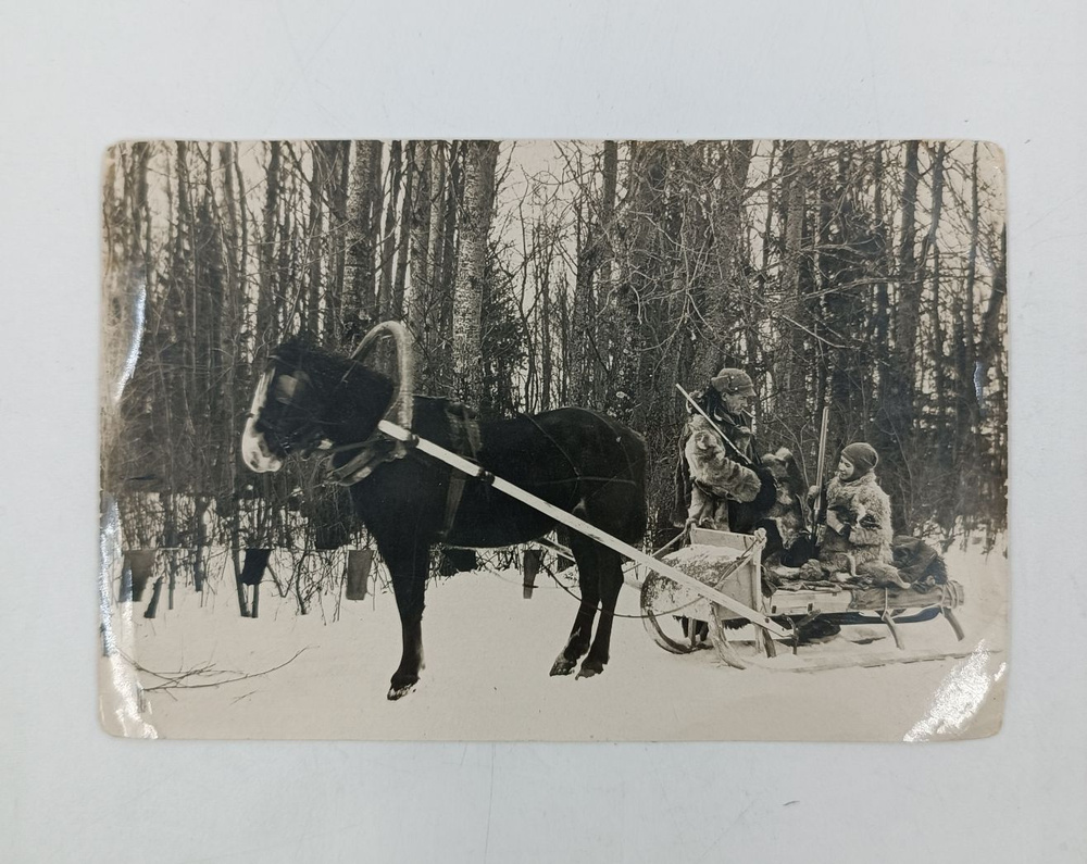 Фотография "После охоты на волков" Фотограф П.М. Назаров. 1930-е годы. Состояние на фото. 16х10,5 см #1