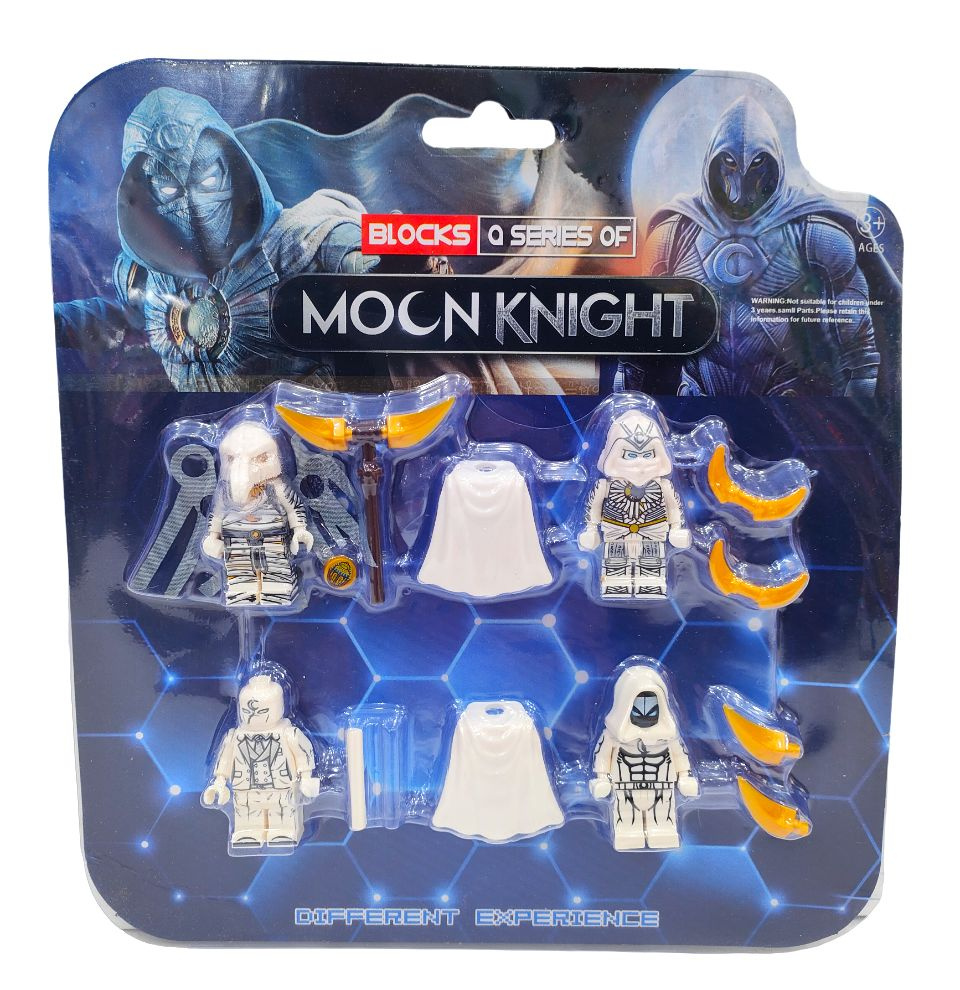 Набор минифигурок Moon knight/Лунный Рыцарь для конструкторов 4шт  #1
