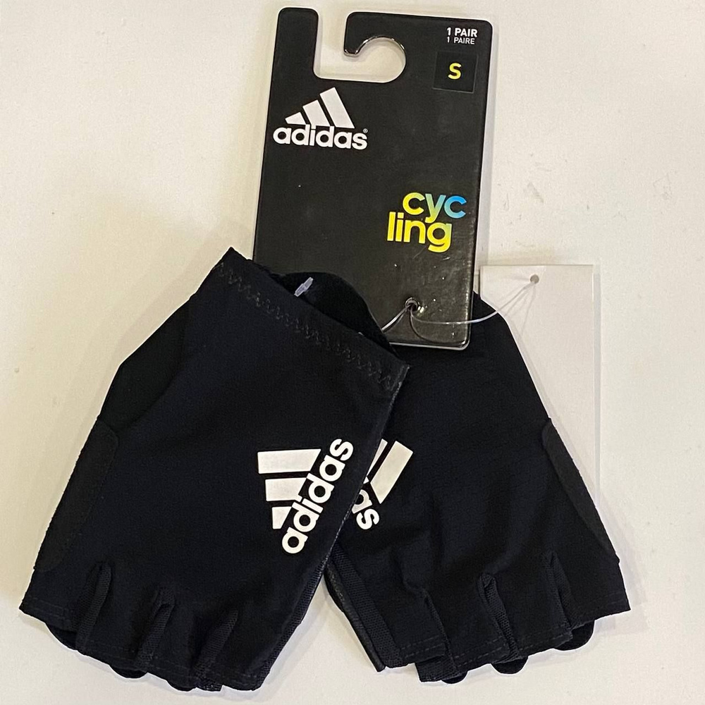 Перчатки спортивные без пальцев велосипедные и фитнеса Adidas adistar gloves  #1