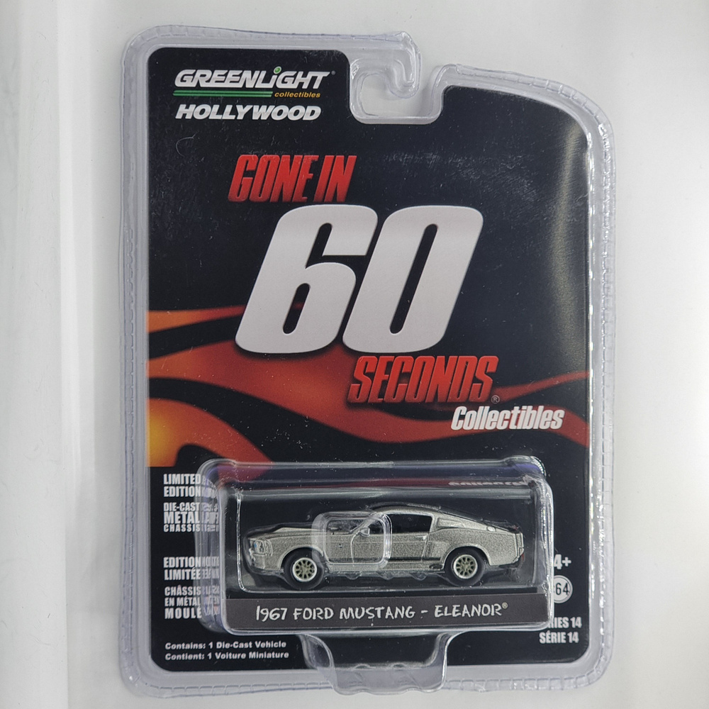 Машинка Ford Mustang 1967 Eleanor Limited Edition в масштабе 1:64 от GreenLight #1