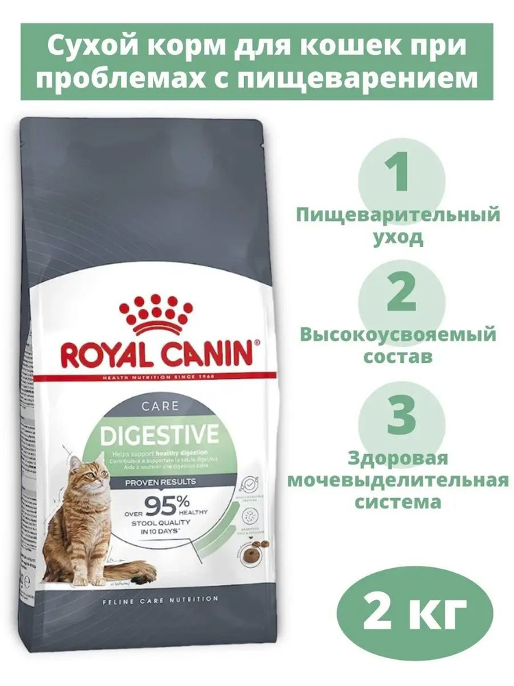 Сухой корм ROYAL CANIN DIGESTIVE CARE для взрослых кошек для поддержания здоровья пищеварительной системы #1