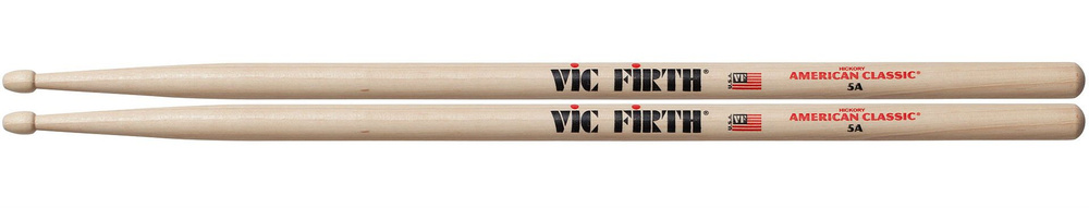 VIC FIRTH American Classic 5A барабанные палочки, орех, деревянный наконечник  #1