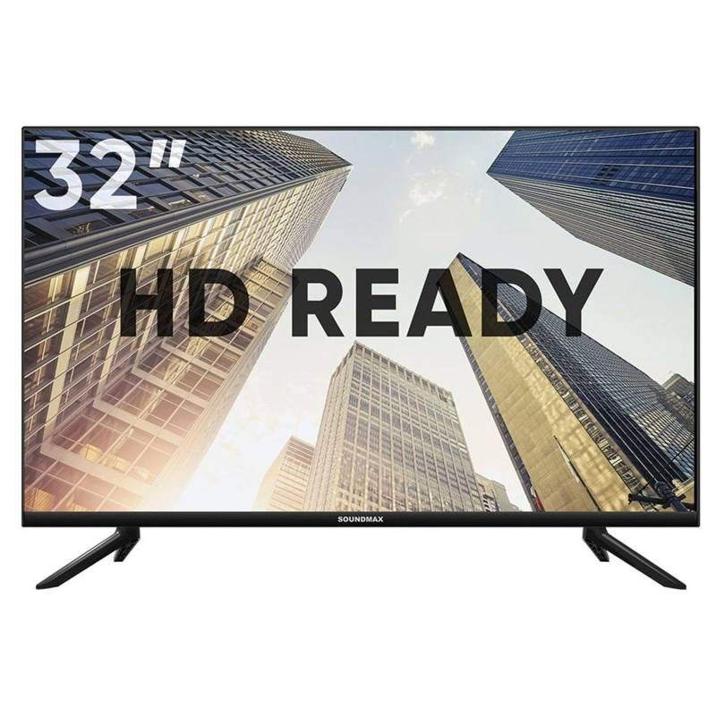 Soundmax Телевизор 32" HD, черный #1