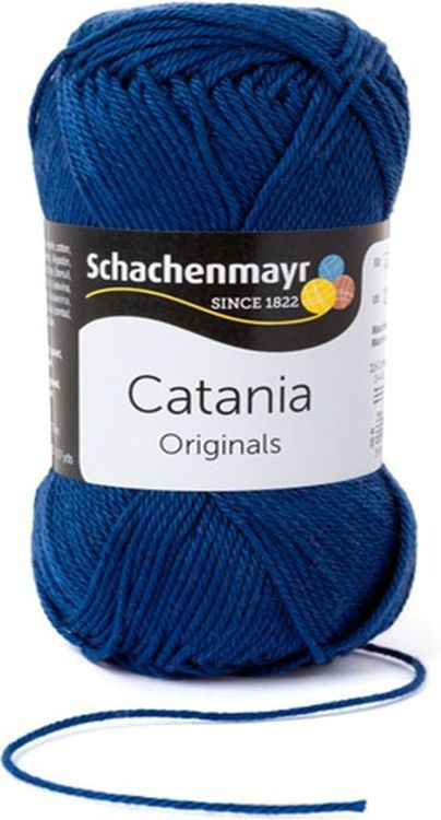 Пряжа для вязания Schachenmayr Originals Catania, джинсовый (00164), 125 м, 50 г, 3 шт  #1